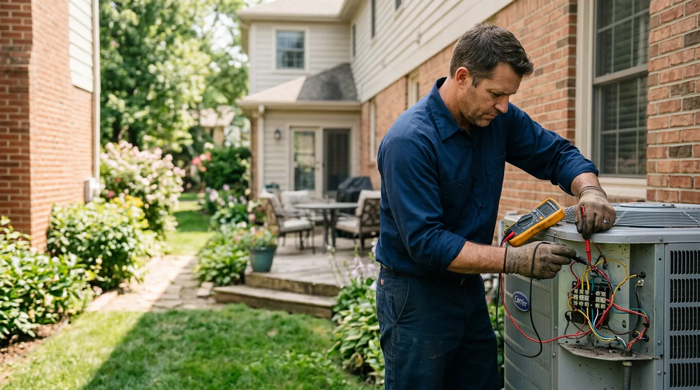 HVAC technician working near Raleigh, IL